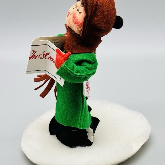 Annalee Caroler Boy Closed Eyes Open Mouth 8 inch 1992 Doll Made in USA - Picture 5 of 8